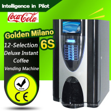 Máquina de venda automática de café instantâneo com 12 opções
